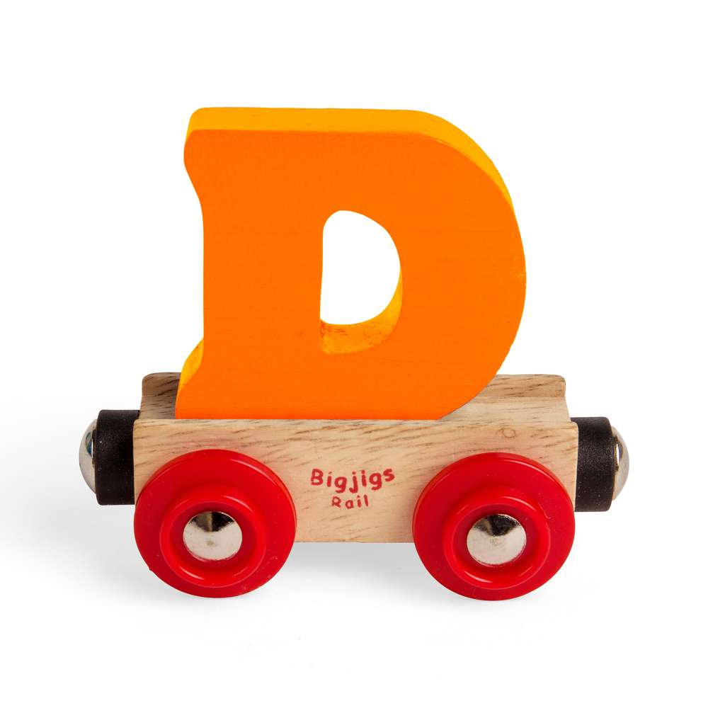Bigjigs Rail Name Letter D Wooden Train Accessory