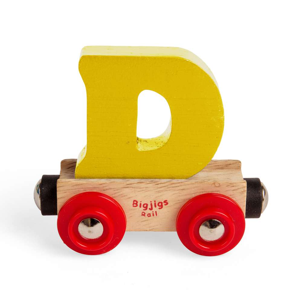 Bigjigs Rail Name Letter D Wooden Train Accessory