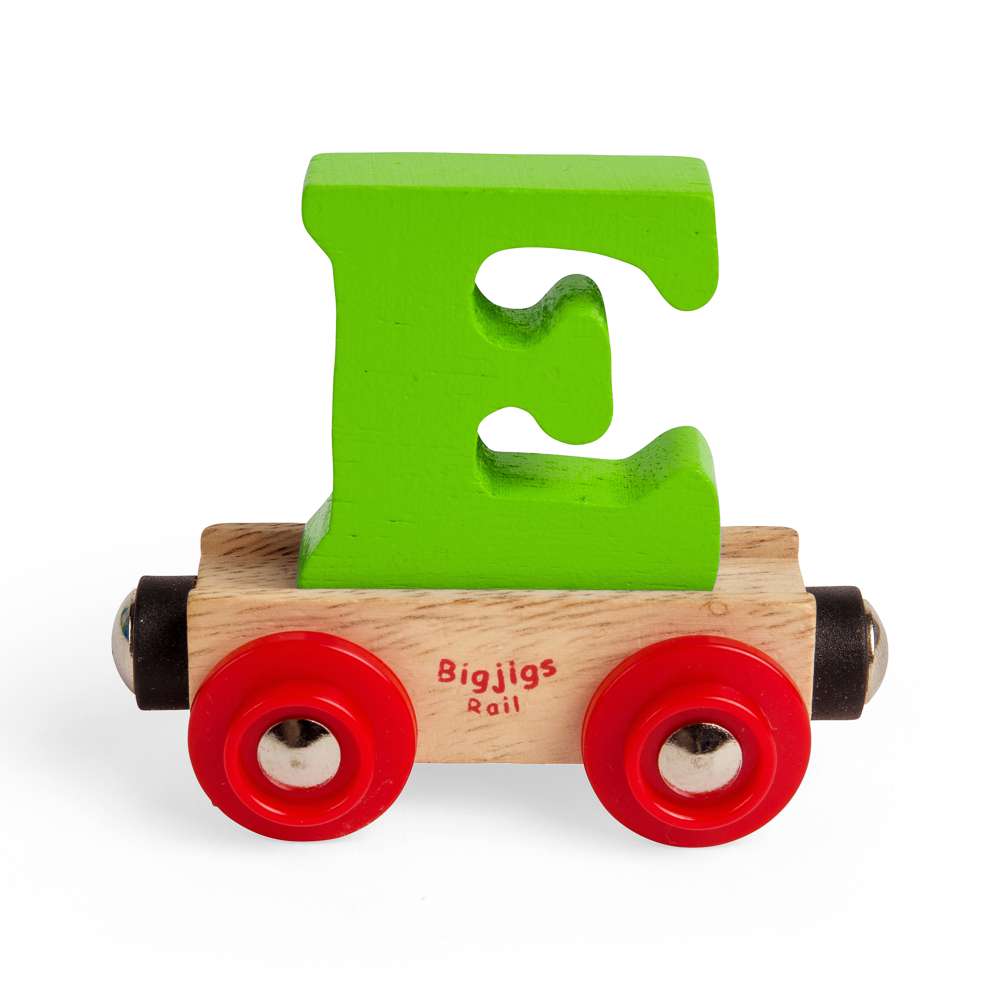 Bigjigs Rail Name Letters E Wooden Train Accessory