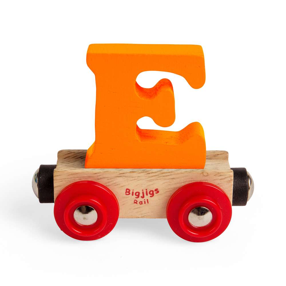 Bigjigs Rail Name Letters E Wooden Train Accessory