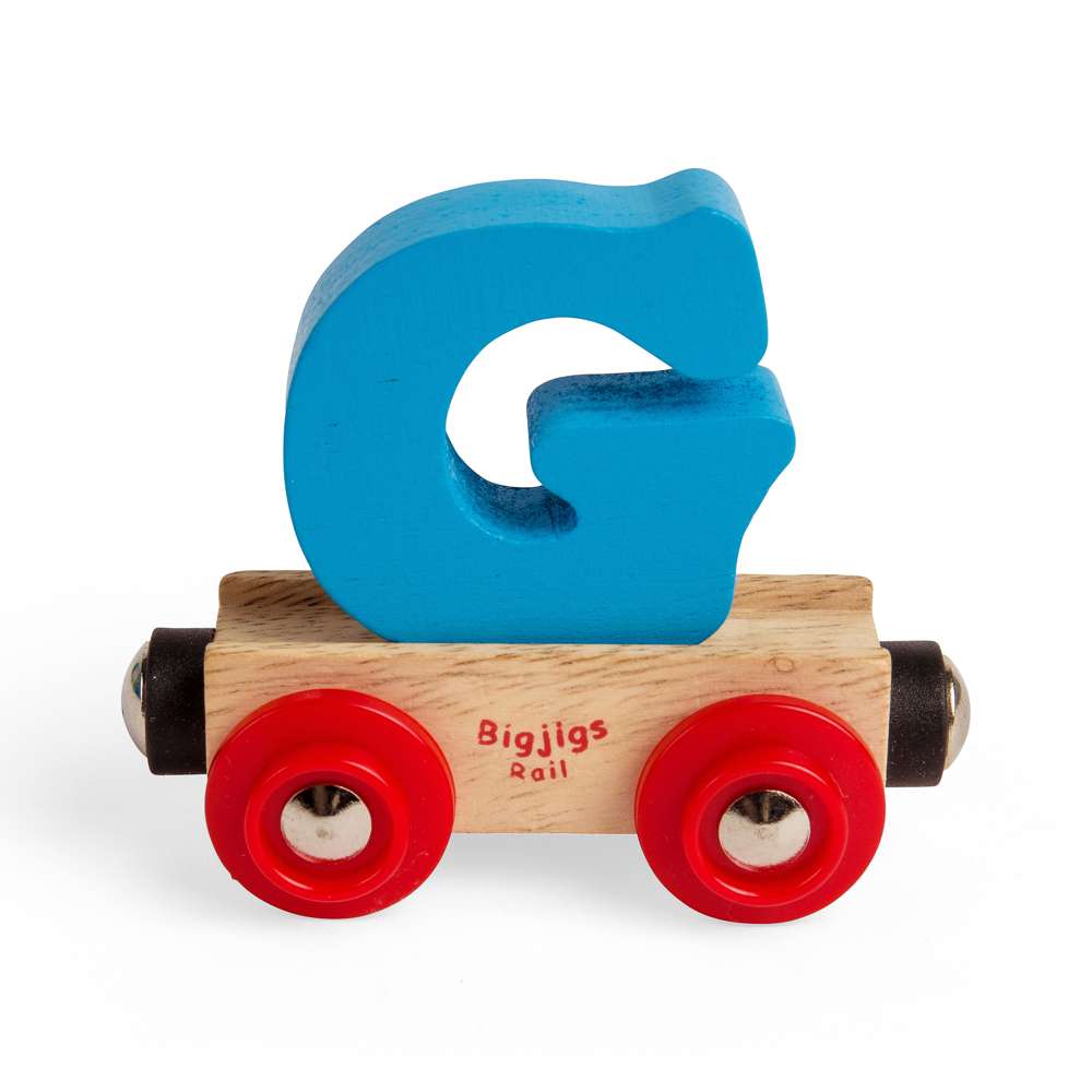 Bigjigs Rail Name Letters G Wooden Train Accessory