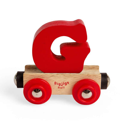 Bigjigs Rail Name Letters G Wooden Train Accessory