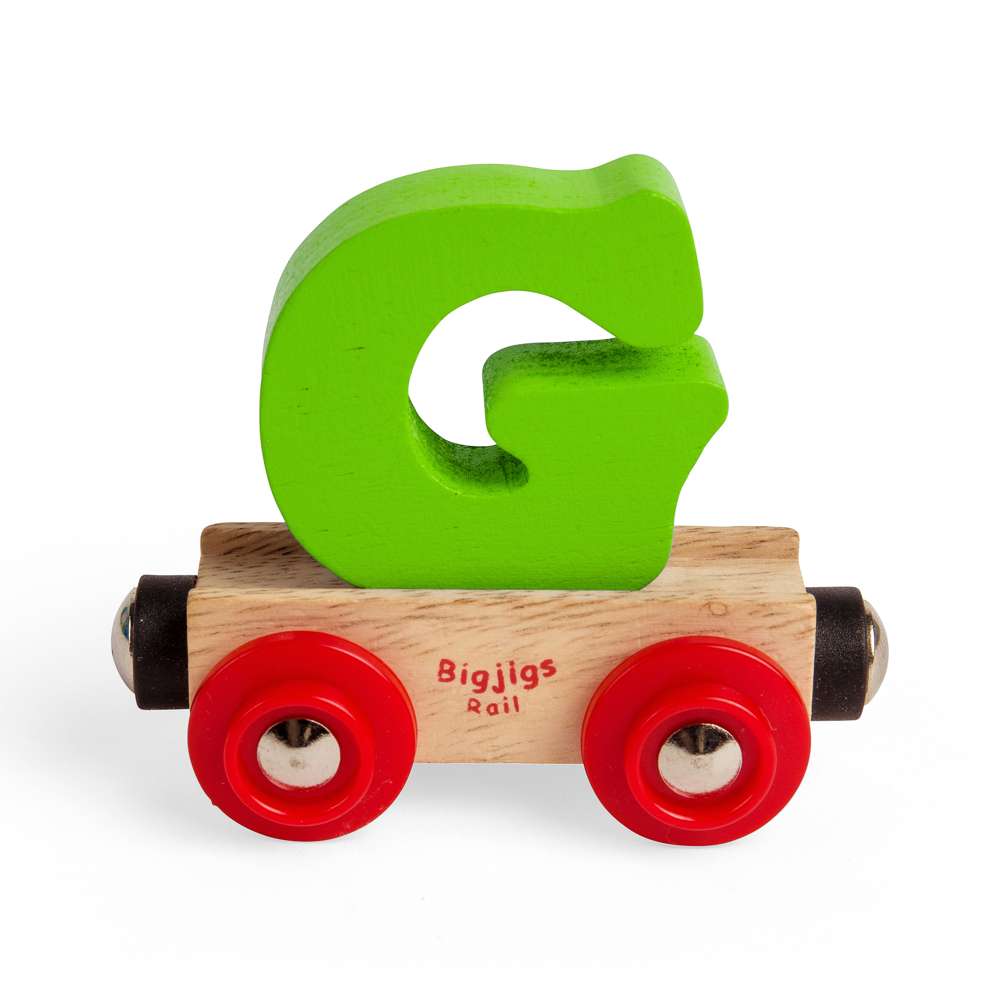 Bigjigs Rail Name Letters G Wooden Train Accessory