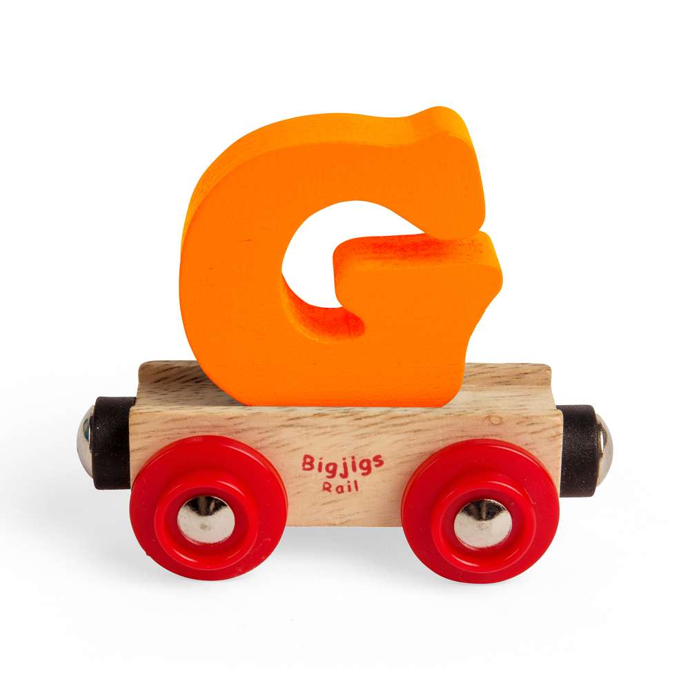 Bigjigs Rail Name Letters G Wooden Train Accessory