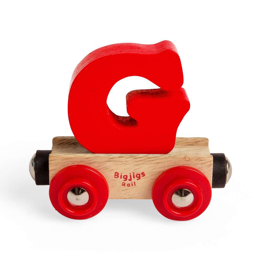 Bigjigs Rail Name Letters G Wooden Train Accessory