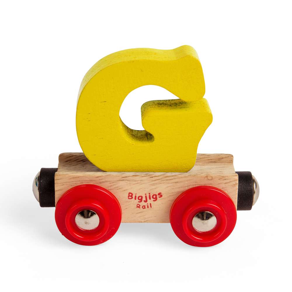Bigjigs Rail Name Letters G Wooden Train Accessory