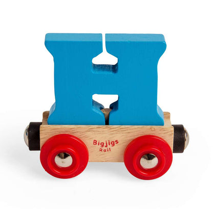 Bigjigs Rail Name Letter H Wooden Train Accessory