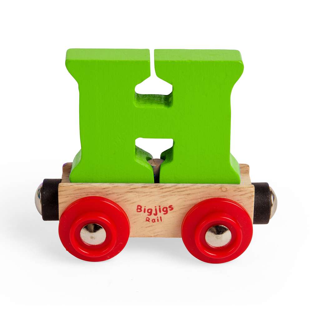 Bigjigs Rail Name Letter H Wooden Train Accessory