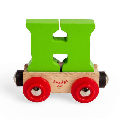 Bigjigs Rail Name Letter H Wooden Train Accessory