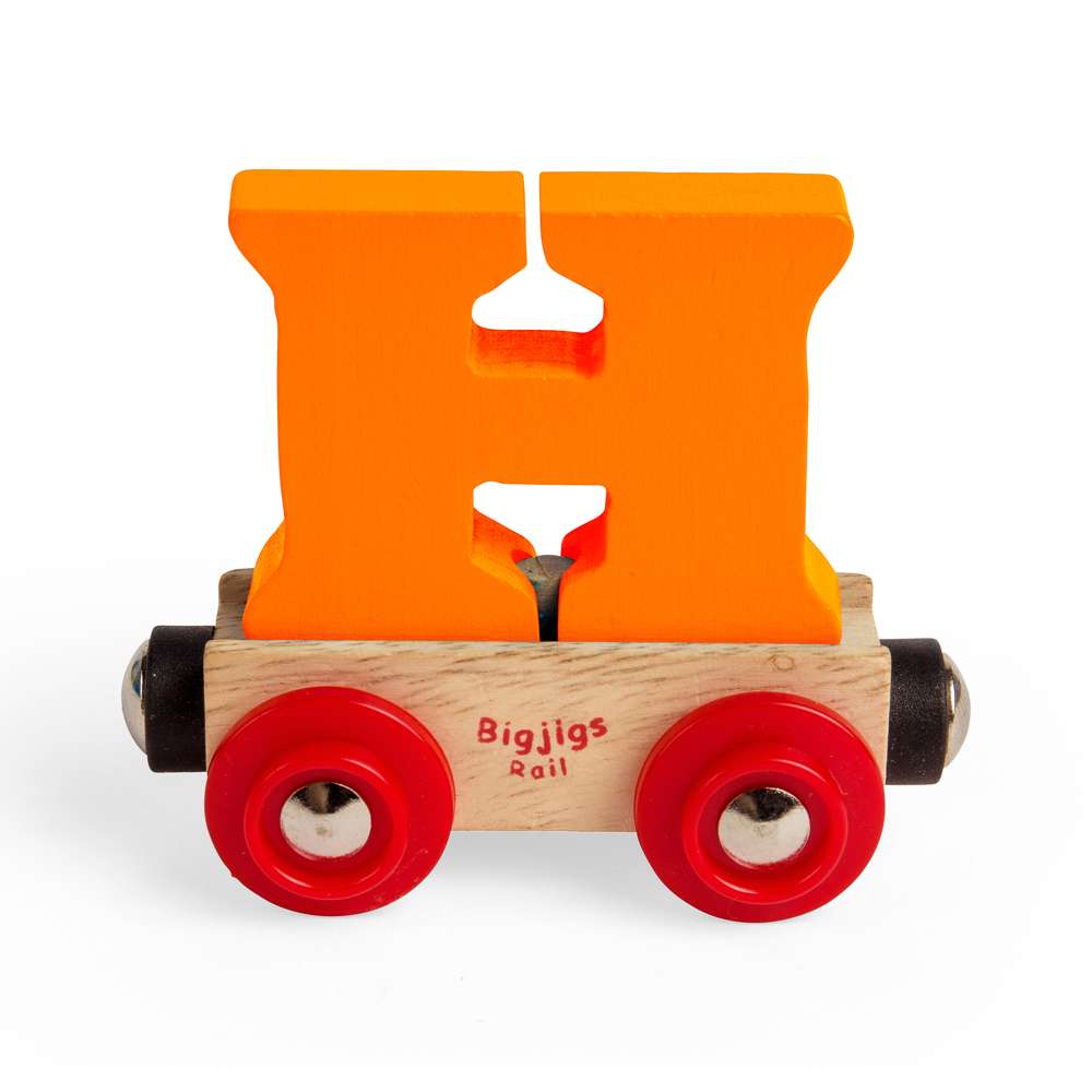 Bigjigs Rail Name Letter H Wooden Train Accessory