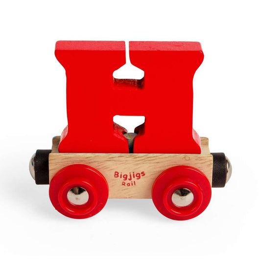 Bigjigs Rail Name Letter H Wooden Train Accessory