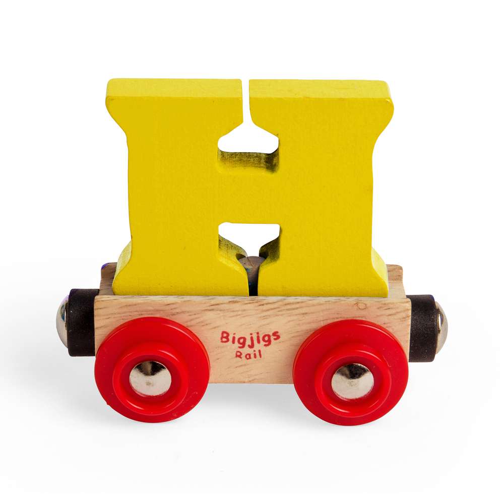 Bigjigs Rail Name Letter H Wooden Train Accessory