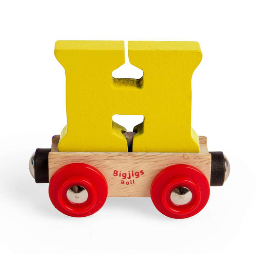 Bigjigs Rail Name Letter H Wooden Train Accessory