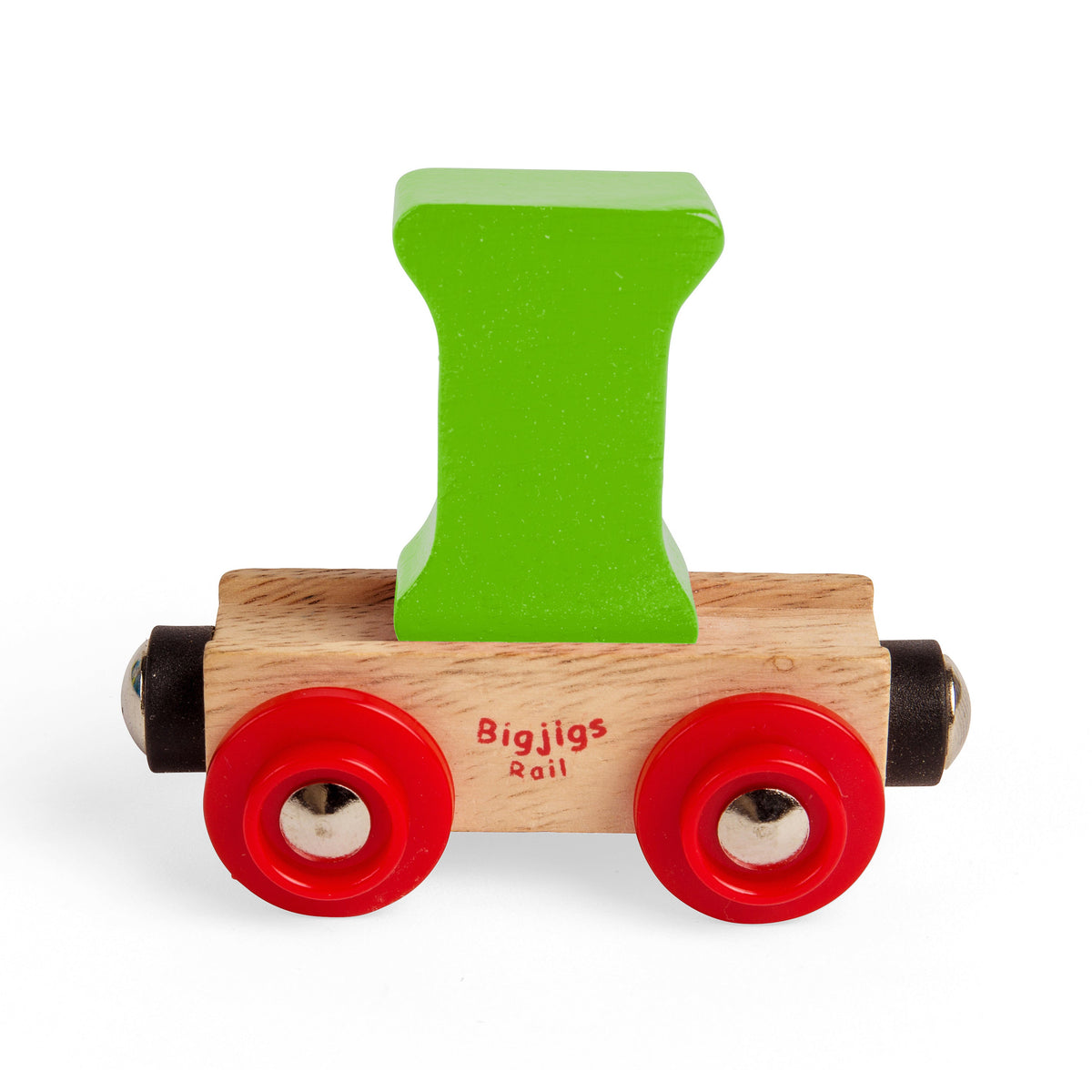 Bigjigs Rail Name Letter I Wooden Train Carriage