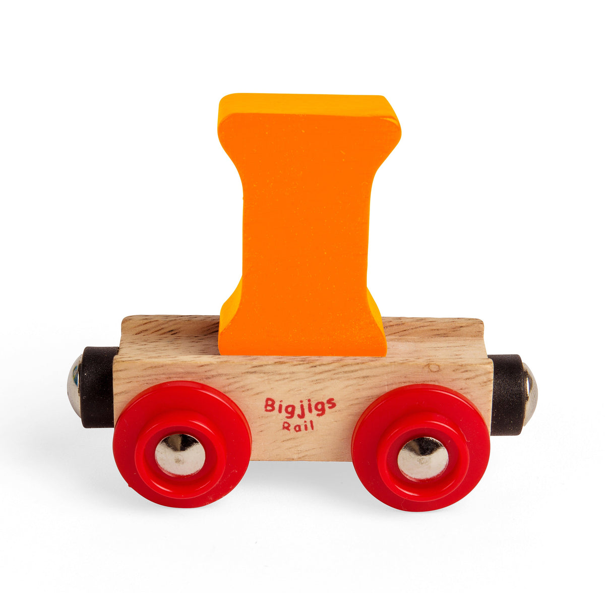 Bigjigs Rail Name Letter I Wooden Train Carriage