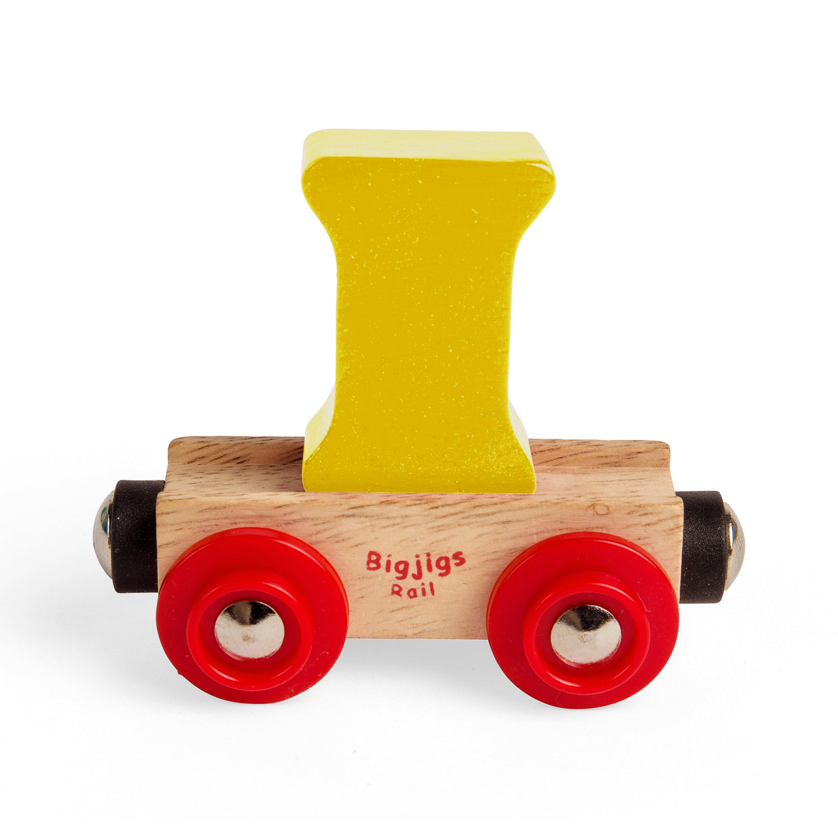 Bigjigs Rail Name Letter I Wooden Train Carriage