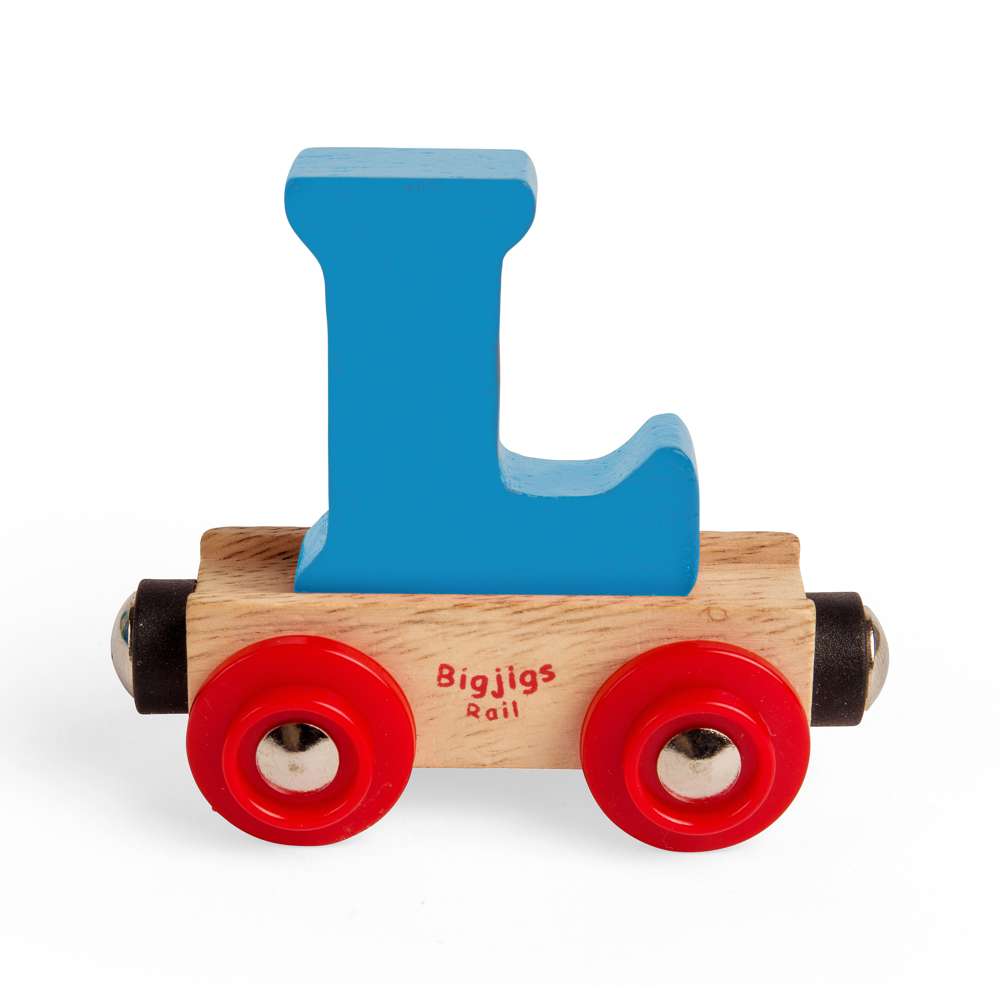 Bigjigs Rail Name Letters L Wooden Train Accessory