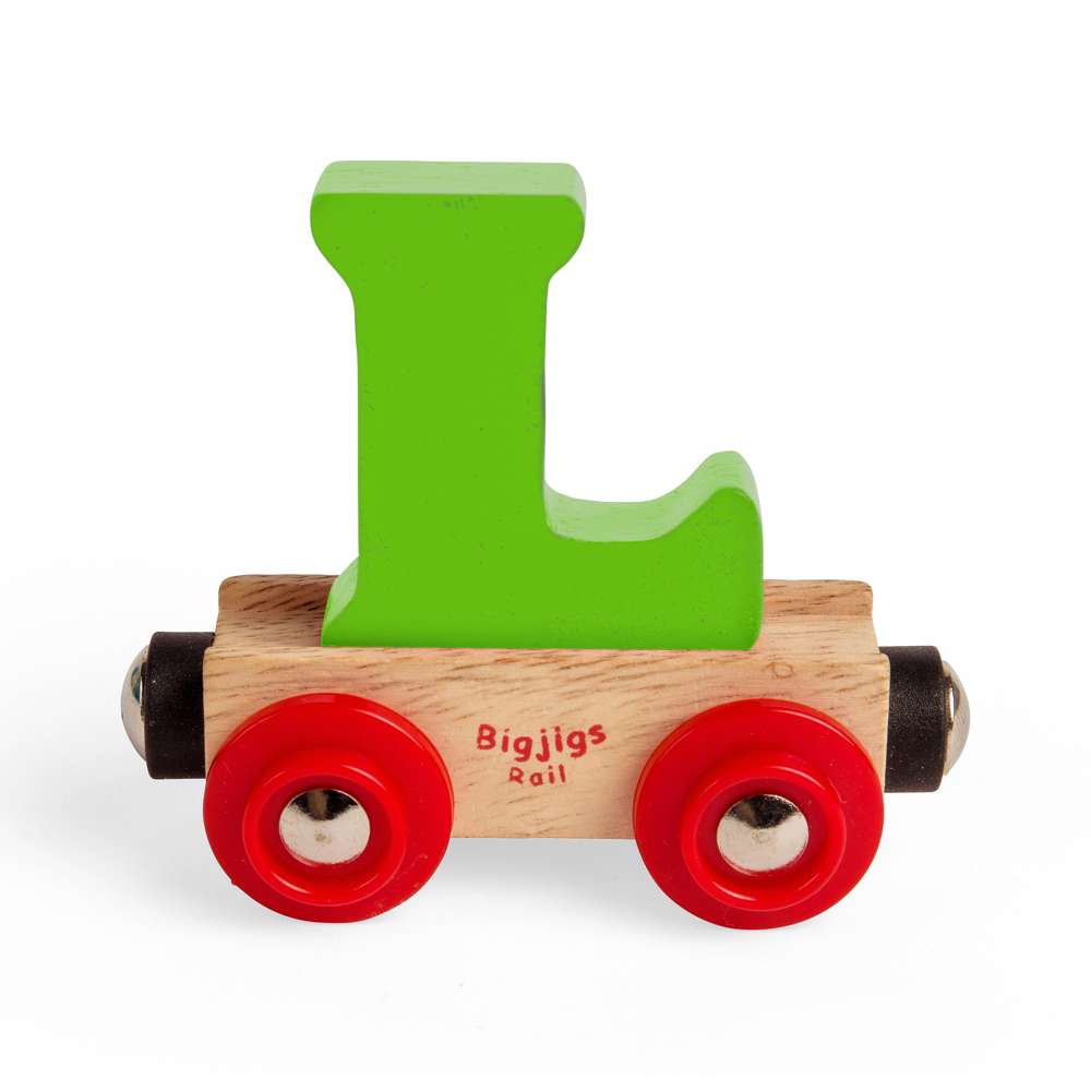 Bigjigs Rail Name Letters L Wooden Train Accessory