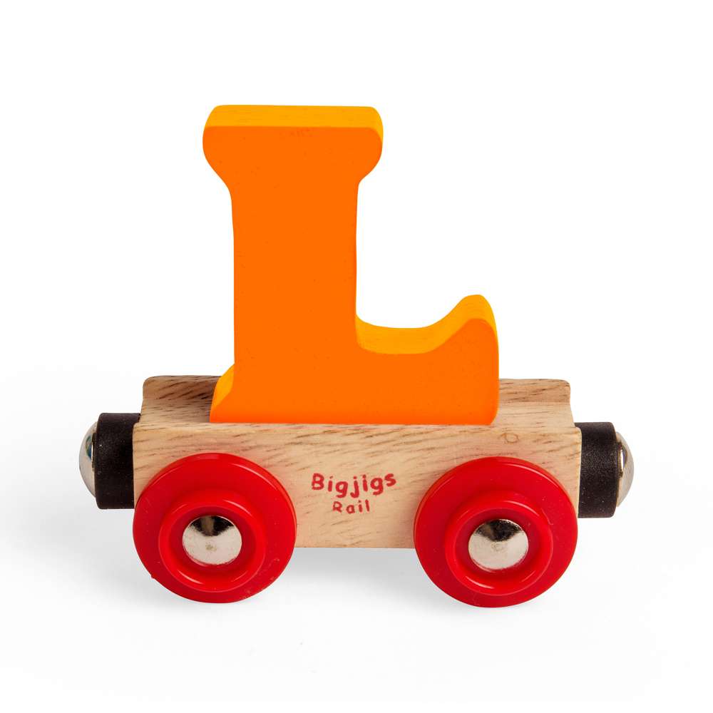 Bigjigs Rail Name Letters L Wooden Train Accessory