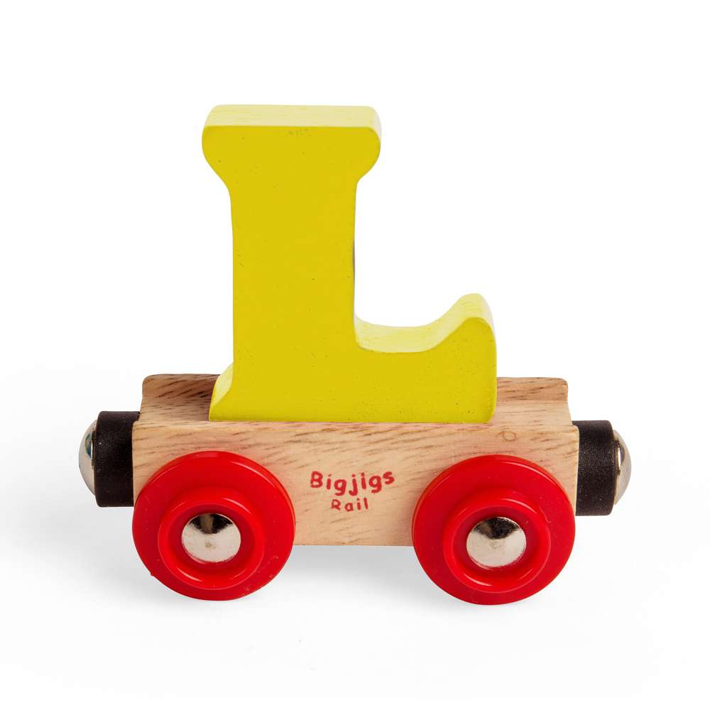 Bigjigs Rail Name Letters L Wooden Train Accessory