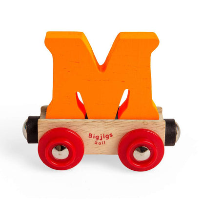 Bigjigs Rail Name Letters M Wooden Train Accessory