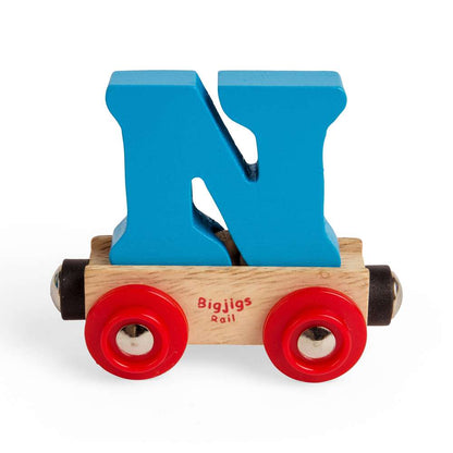 Bigjigs Rail Name Letter N Wooden Train Accessory