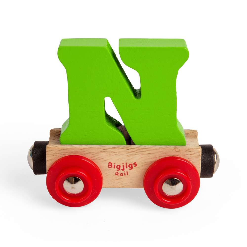 Bigjigs Rail Name Letter N Wooden Train Accessory