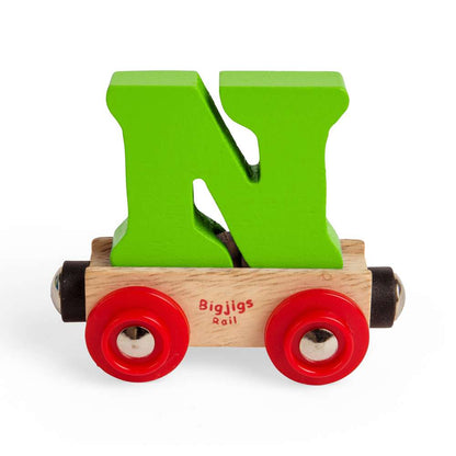 Bigjigs Rail Name Letter N Wooden Train Accessory