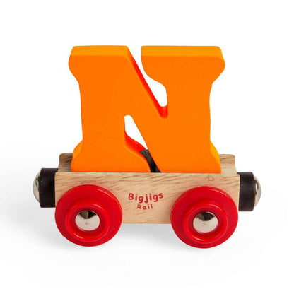 Bigjigs Rail Name Letter N Wooden Train Accessory