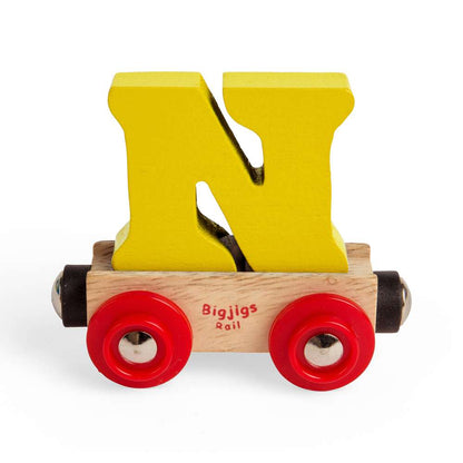 Bigjigs Rail Name Letter N Wooden Train Accessory