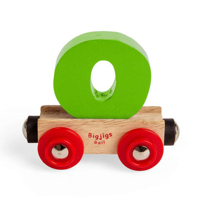 Bigjigs Rail Name Letter O Wooden Train Accessory