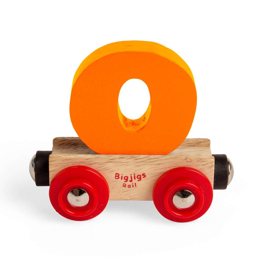 Bigjigs Rail Name Letter O Wooden Train Accessory