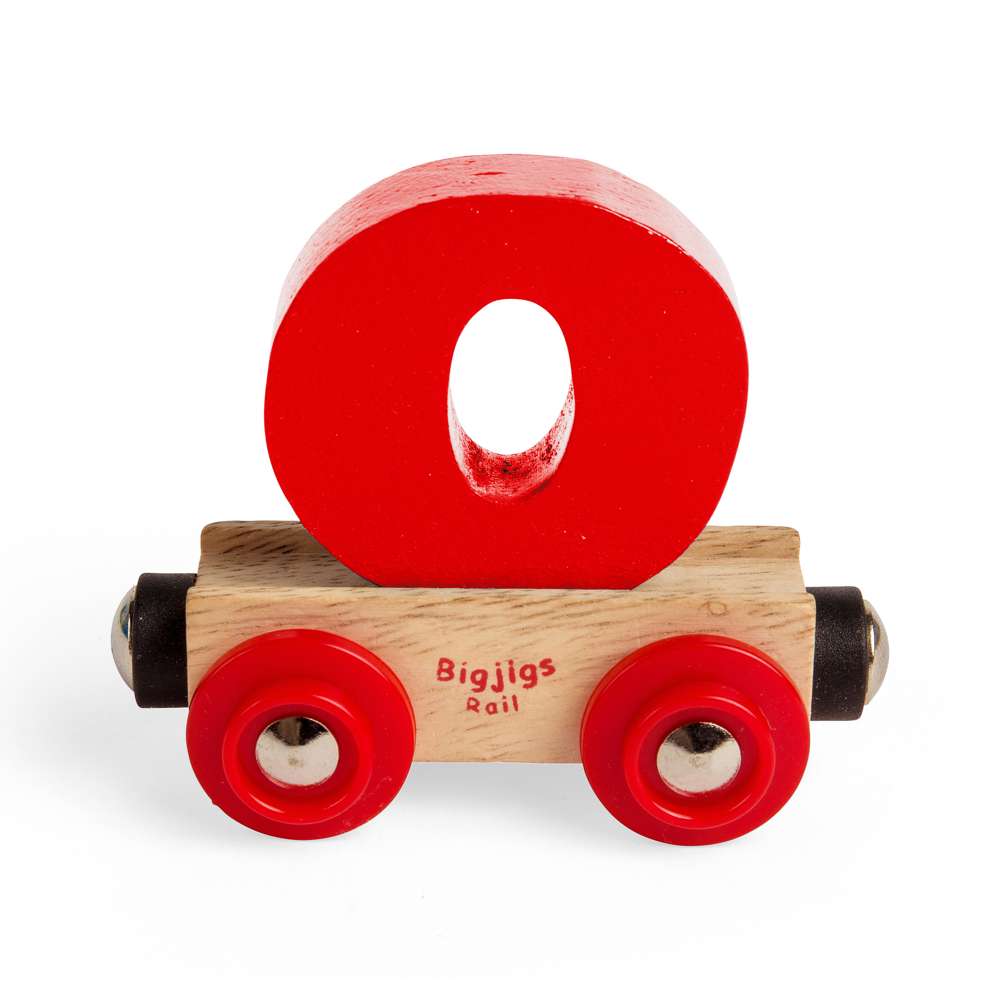 Bigjigs Rail Name Letter O Wooden Train Accessory