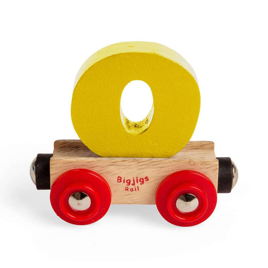 Bigjigs Rail Name Letter O Wooden Train Accessory