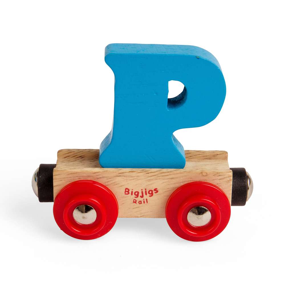 Bigjigs Rail Name Letter P Wooden Train Accessory