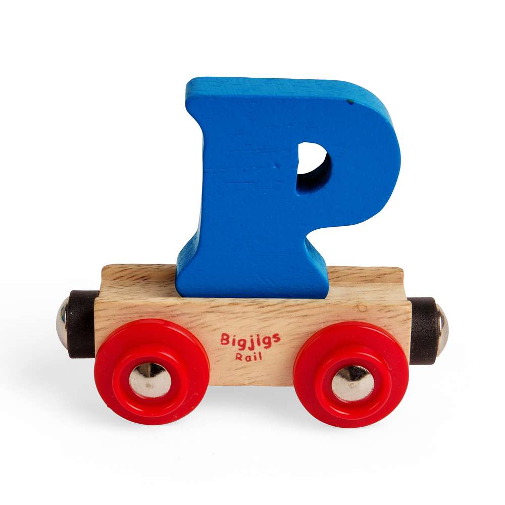 Bigjigs Rail Name Letter P Wooden Train Accessory