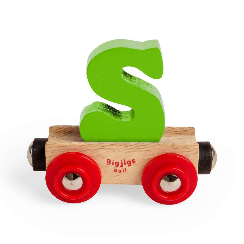 Bigjigs Rail Name Letters S Wooden Train Accessory