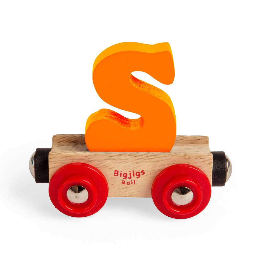 Bigjigs Rail Name Letters S Wooden Train Accessory