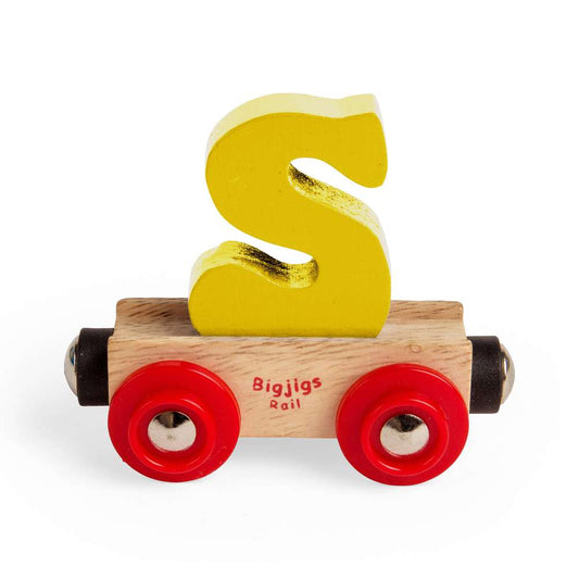 Bigjigs Rail Name Letters S Wooden Train Accessory