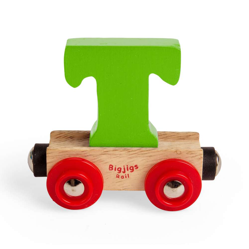 Bigjigs Rail Name Letters T Wooden Train Accessory