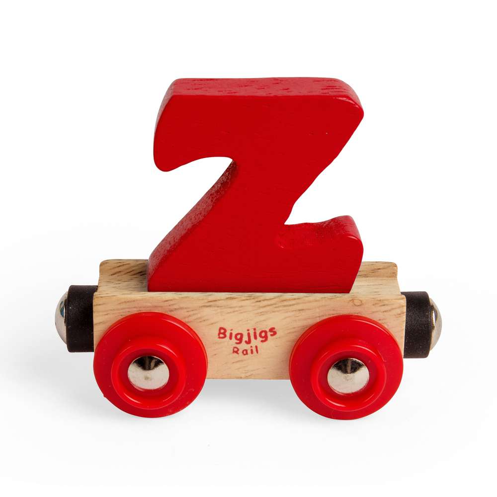 Bigjigs Rail Name Letter Z Wooden Train Accessory