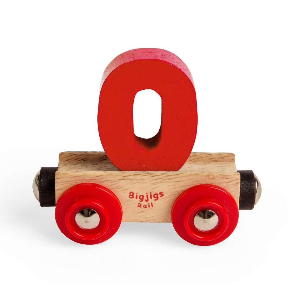 Bigjigs Rail Name Numbers 0 Wooden Train Accessory