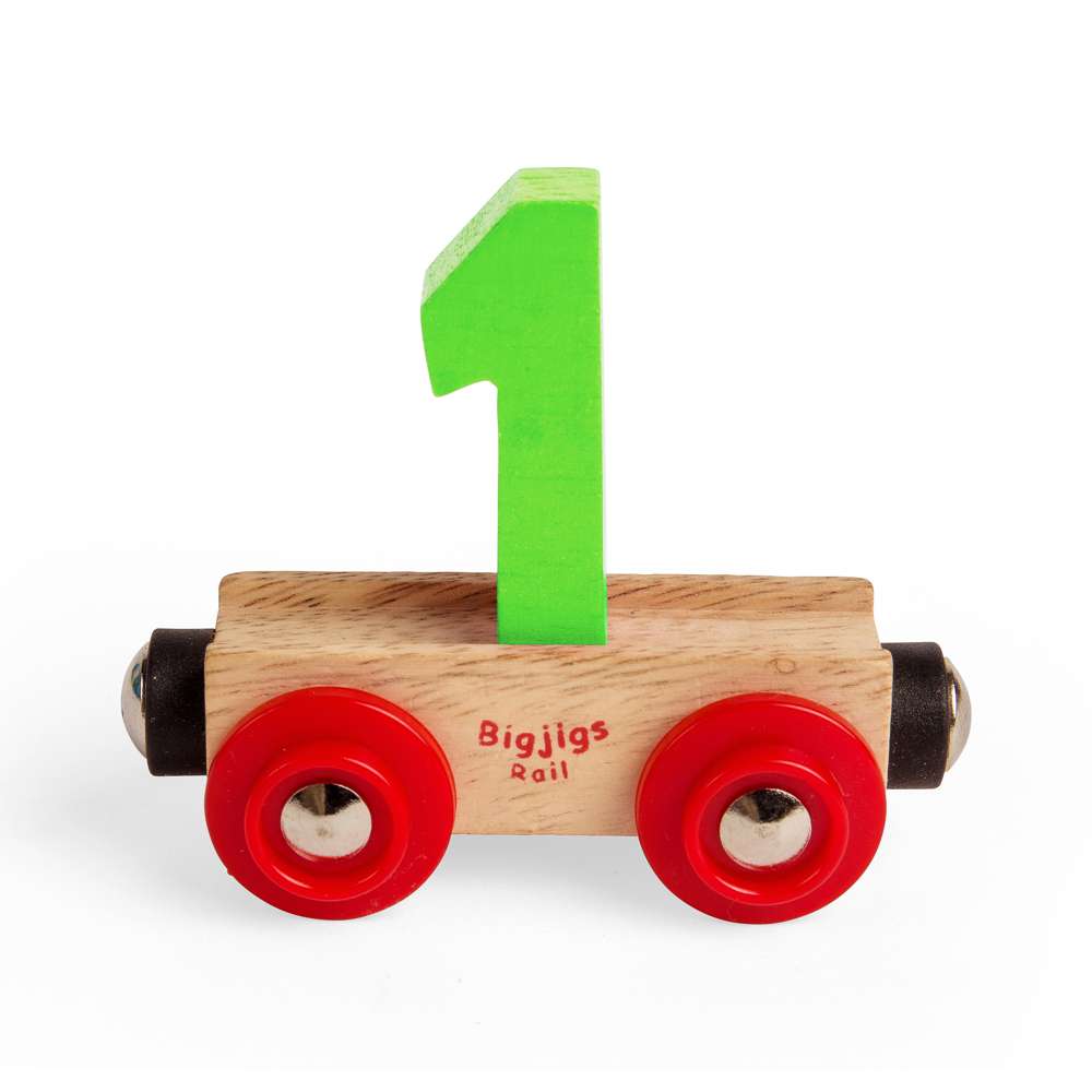 Bigjigs Rail Name Number 1 Wooden Train Accessory