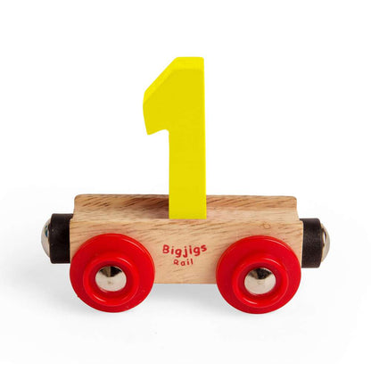 Bigjigs Rail Name Number 1 Wooden Train Accessory
