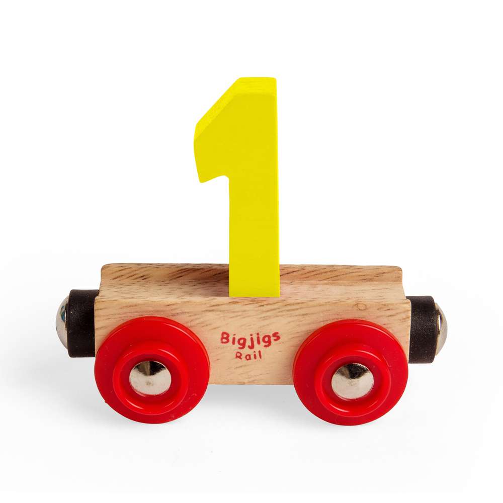 Bigjigs Rail Name Number 1 Wooden Train Accessory