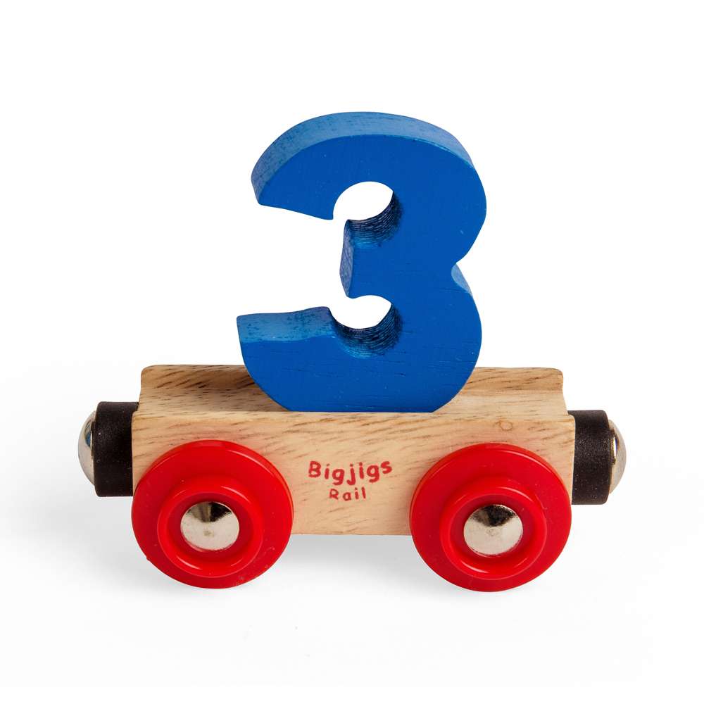 Bigjigs Rail Name Letters 3 Wooden Train Accessory