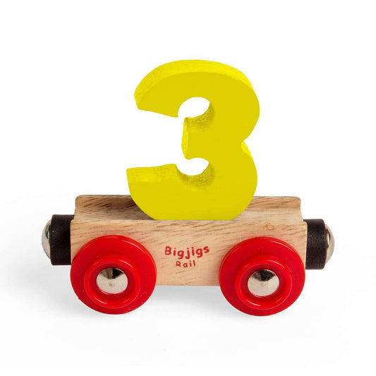 Bigjigs Rail Name Letters 3 Wooden Train Accessory