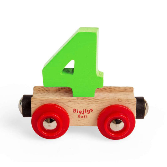 Bigjigs Rail Name Letters 4 Wooden Train Accessory