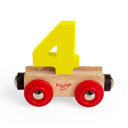 Bigjigs Rail Name Letters 4 Wooden Train Accessory