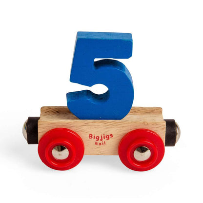 Bigjigs Rail Name Letters 5 Wooden Train Accessory